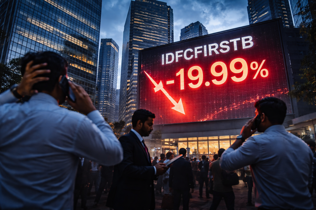 12 Shocking Reasons Why IDFC First Bank Shares Crashed 20% After Massive Fraud IDFC First Bank Shares Crash 20% After Rs 590-Crore Fraud | GNewsX